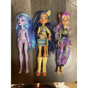 Monster High Doll Lot Of 3 Clawdeen Cleo De Nile Twyla
